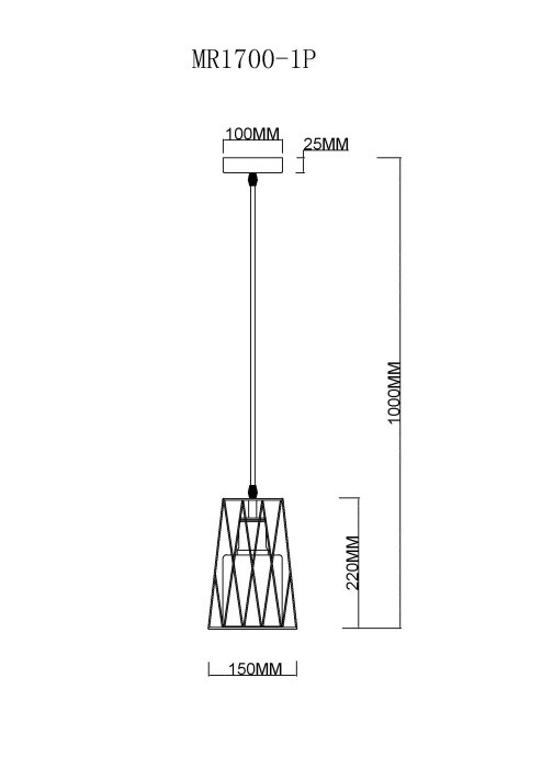 Подвесной светильник Scrum MR1700-1P MyFar