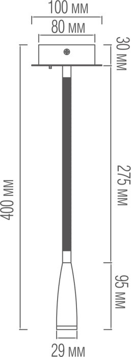 Настенный светильник Kaa W111044/1Black Bronze Donolux