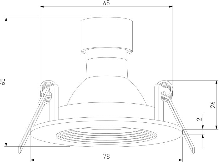 Встраиваемый светильник уличный City 25060/01 Elektrostandard