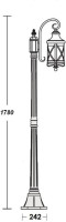 Наземный фонарь LUCERNA 84808/18/PartA Bl Oasis Light