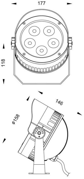 Прожектор уличный Power Spot 732078 Deko-Light
