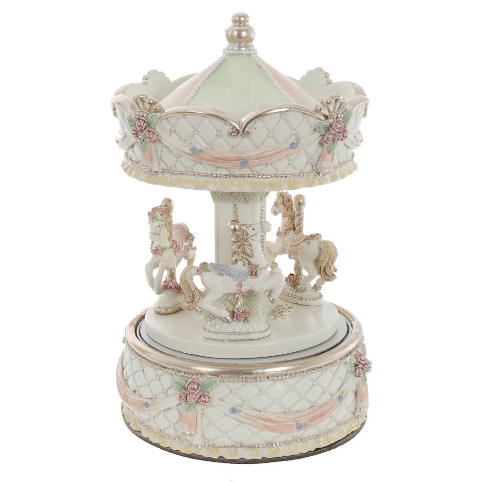 Фигурка декоративная "Карусель" (муз, движ), L10,5 W10,5 H16,5 см