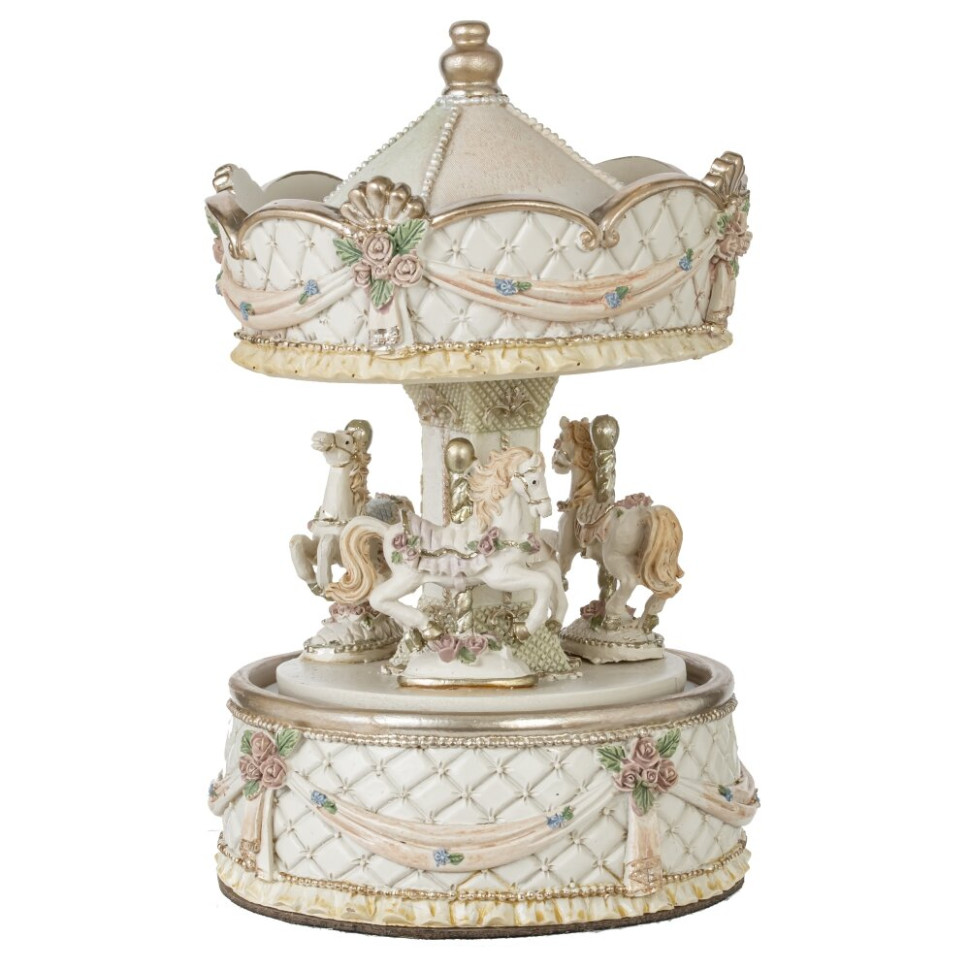 Фигурка декоративная "Карусель" (муз, движ), L10,5 W10,5 H16,5 см