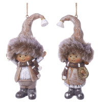 Фигурка декоративная подвесная  "Дети",  L6 W5 H13 см, 2в.