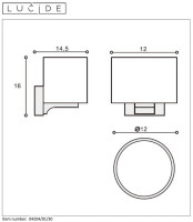 Подсветка для зеркал Lucide Jenno 04204/01/30