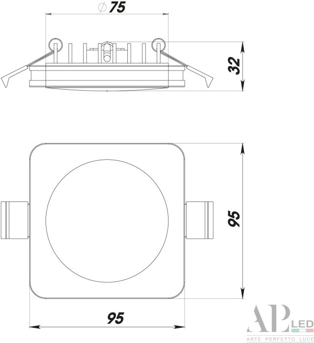 Точечный светильник Ingrid 3322.LD109S/12W/6K APL LED