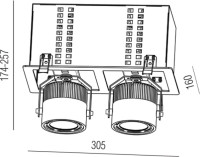 Точечный светильник Omega DL18601/02WW-SQ Donolux Точечный светильник Omega DL18601/02WW-SQ Donolux