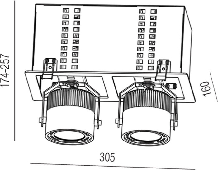 Точечный светильник Omega DL18601/02WW-SQ Donolux