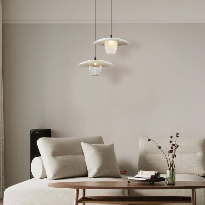 Подвесной светильник Kamari 50259/1 белый/дымчатый Eurosvet