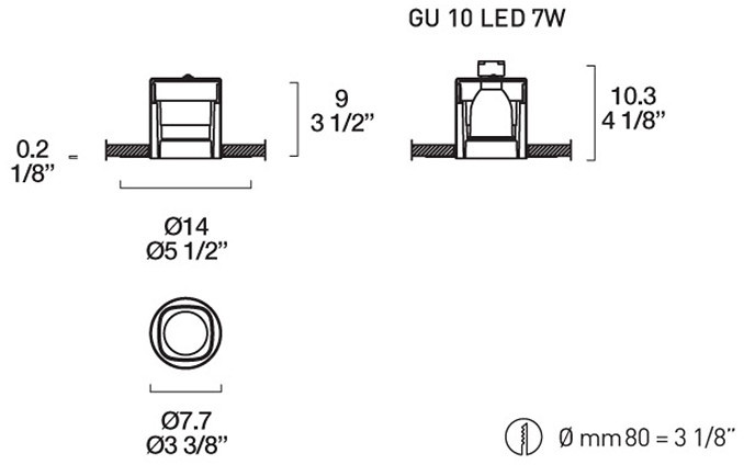 Точечный светильник SD 0000879 Leucos