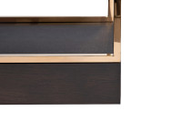 Стеллаж-полусфера розовое золото/темный шпон Стеллаж-полусфера розовое золото/темный шпон