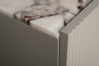 Тумба под телевизор с мраморной столешницей серая Тумба под телевизор с мраморной столешницей серая