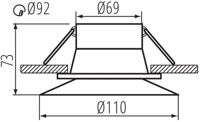 Точечный светильник AJAS 33160 Kanlux