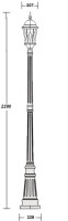 Наземный фонарь ASTORIA 2M 91409M Bl ромб Oasis Light