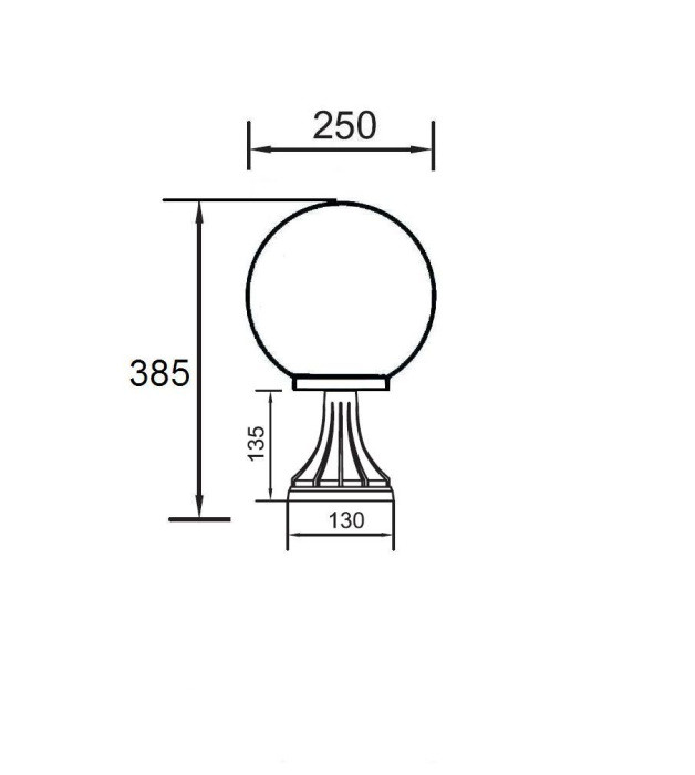 Наземный фонарь  88204S Bl Oasis Light