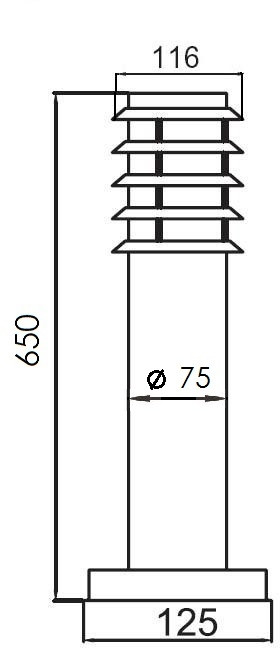 Наземный светильник  75827-650 SS Oasis Light