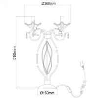 Настольная лампа Chiaro Валенсия 299032203 Настольная лампа Chiaro Валенсия 299032203