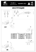 Потолочная люстра Glassy A8240PL-5CC Arte Lamp