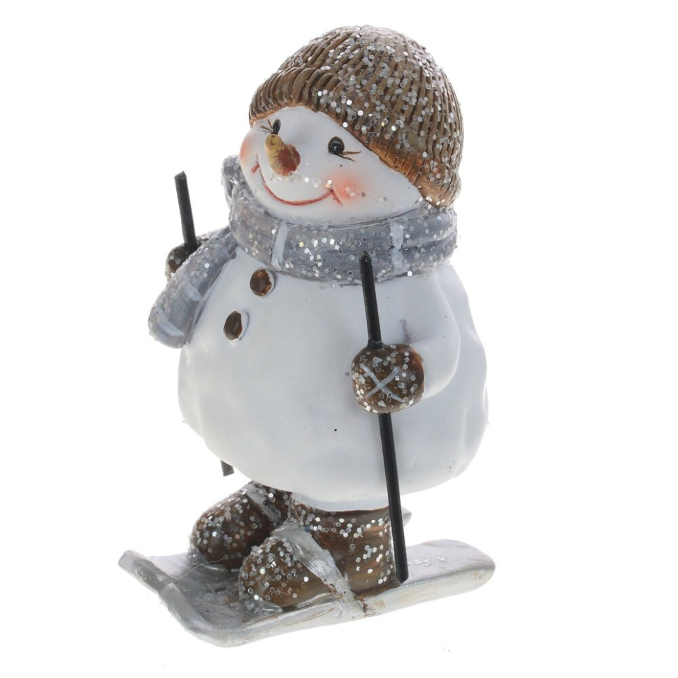 Фигурка декоративная "Снеговик", L5,5 W5 H7,5 см, 2в.