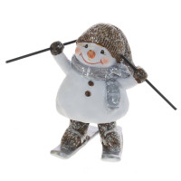 Фигурка декоративная "Снеговик", L5,5 W5 H7,5 см, 2в.