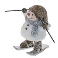 Фигурка декоративная "Снеговик", L5,5 W5 H7,5 см, 2в.