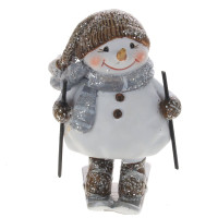 Фигурка декоративная "Снеговик", L5,5 W5 H7,5 см, 2в.