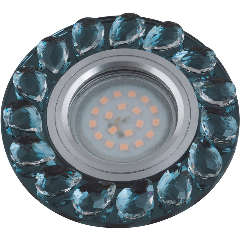 Точечный светильник Peonia DLS-P107 GU5.3 CHROME/SMOKE+CLEAR Fametto