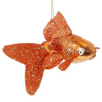 Украшение новогоднее "Золотая рыбка", L14 W7 H8 см