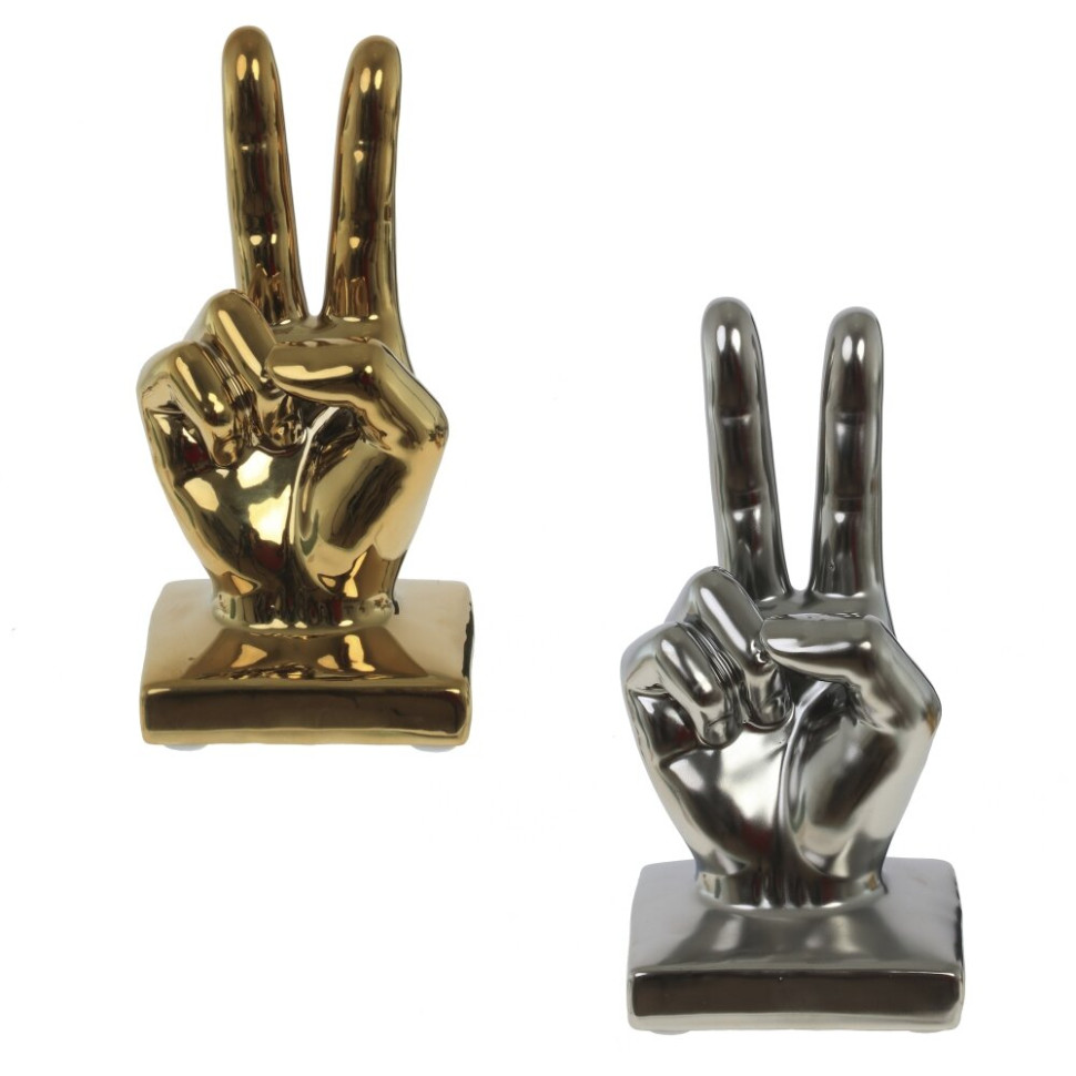 Фигурка декоративная "Рука", L8,5 W7,5 H18 см, 2в.