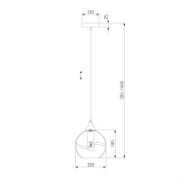 Подвесной светильник Eurosvet Lotus 50221/1 зеленый
