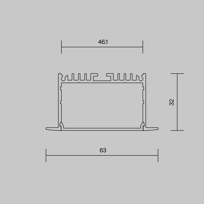 Профиль для светодиодной ленты  632004 Maytoni