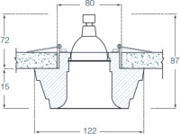 Точечный светильник Decoro DL207G/2 Donolux
