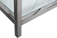 Стеллаж с прозрачным стеклом (хром) Стеллаж с прозрачным стеклом (хром)