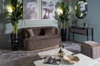 Диван Glarus двухместный велюровый коричневый Диван Glarus двухместный велюровый коричневый