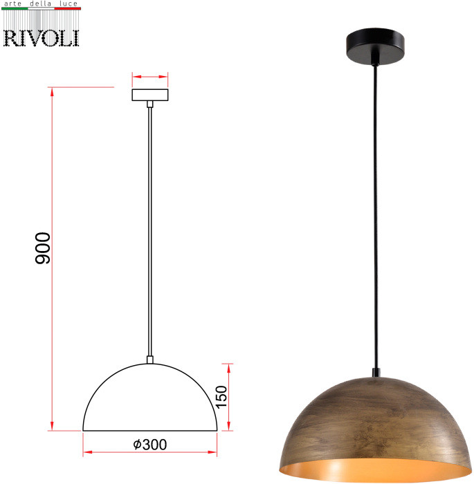 Подвесной светильник Emmy 5141-201 Rivoli