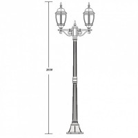 Наземный фонарь  91208LA Bl Oasis Light