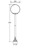 Наземный фонарь  88206S Bl Oasis Light