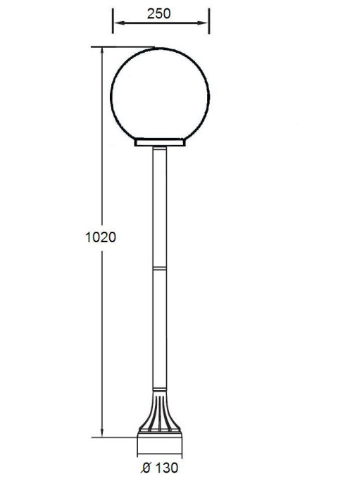 Наземный фонарь  88206S Bl Oasis Light