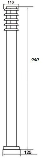 Наземный светильник  75820-900 SS Oasis Light