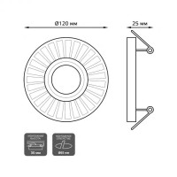 Точечный светильник Backlight BL136 Gauss