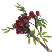 Ветки искусственные "Букет Рябины", L6 W6 H25 см