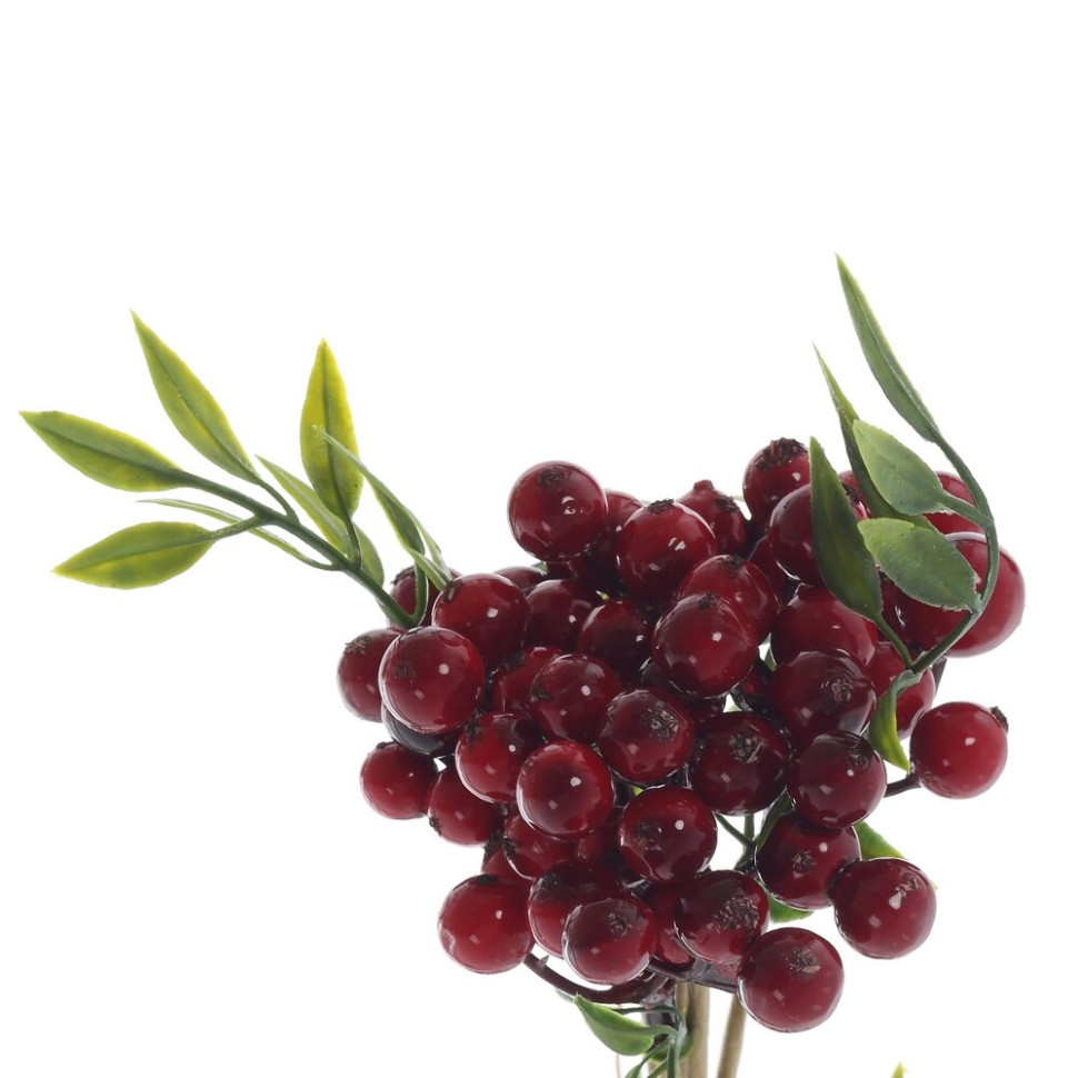 Ветки искусственные "Букет Рябины", L6 W6 H25 см