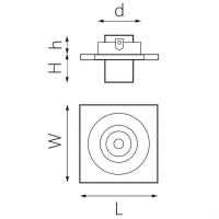 Встраиваемый светодиодный спот Lightstar Intero Tubo (217517+217164) i517164 Встраиваемый светодиодный спот Lightstar Intero Tubo (217517+217164) i517164