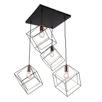 Подвесной светильник  MD.0830-4-P BK+FGD Imex