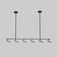 Спот Barre 20252/6 LED черный/латунь Eurosvet