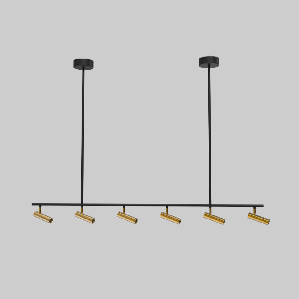 Спот Barre 20252/6 LED черный/латунь Eurosvet