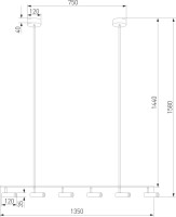 Спот Barre 20252/6 LED черный/латунь Eurosvet