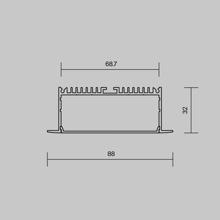 Профиль для светодиодной ленты  632007 Maytoni