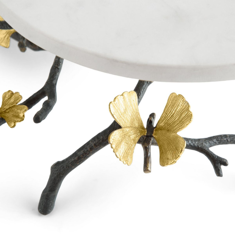 Тортница на ножке Michael Aram "Butterfly Ginkgo", 28 см