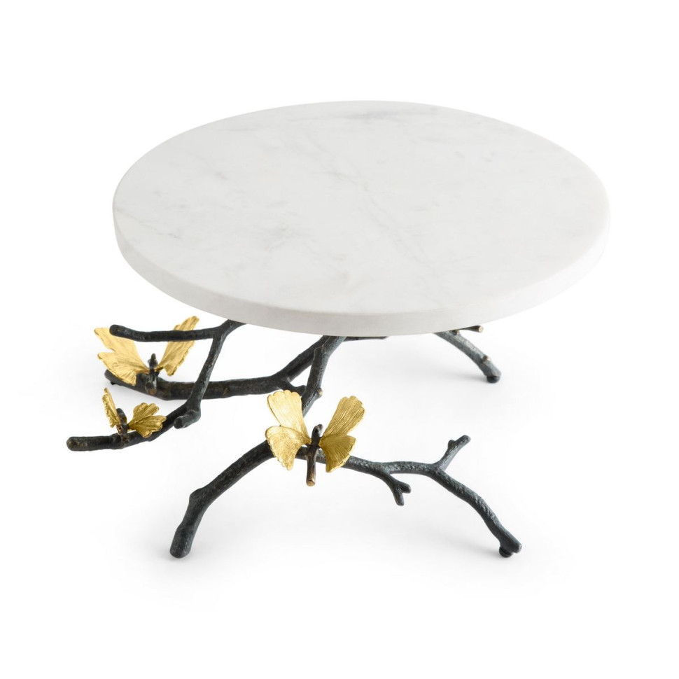Тортница на ножке Michael Aram "Butterfly Ginkgo", 28 см